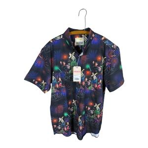 RSVLTS Black Casual Button Down Shirt‎ NWT